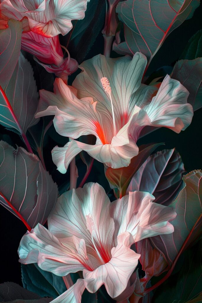 White crepe myrtle flowers by midjourney